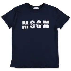 MSGM Kids Logo Printed T-Shirt