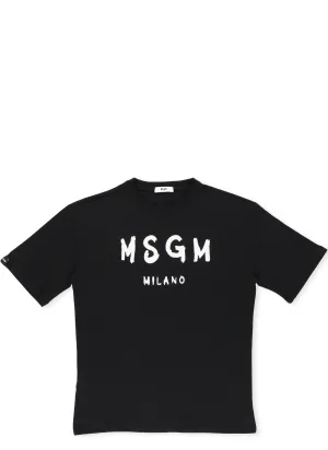 MSGM Kids Logo Printed T-Shirt
