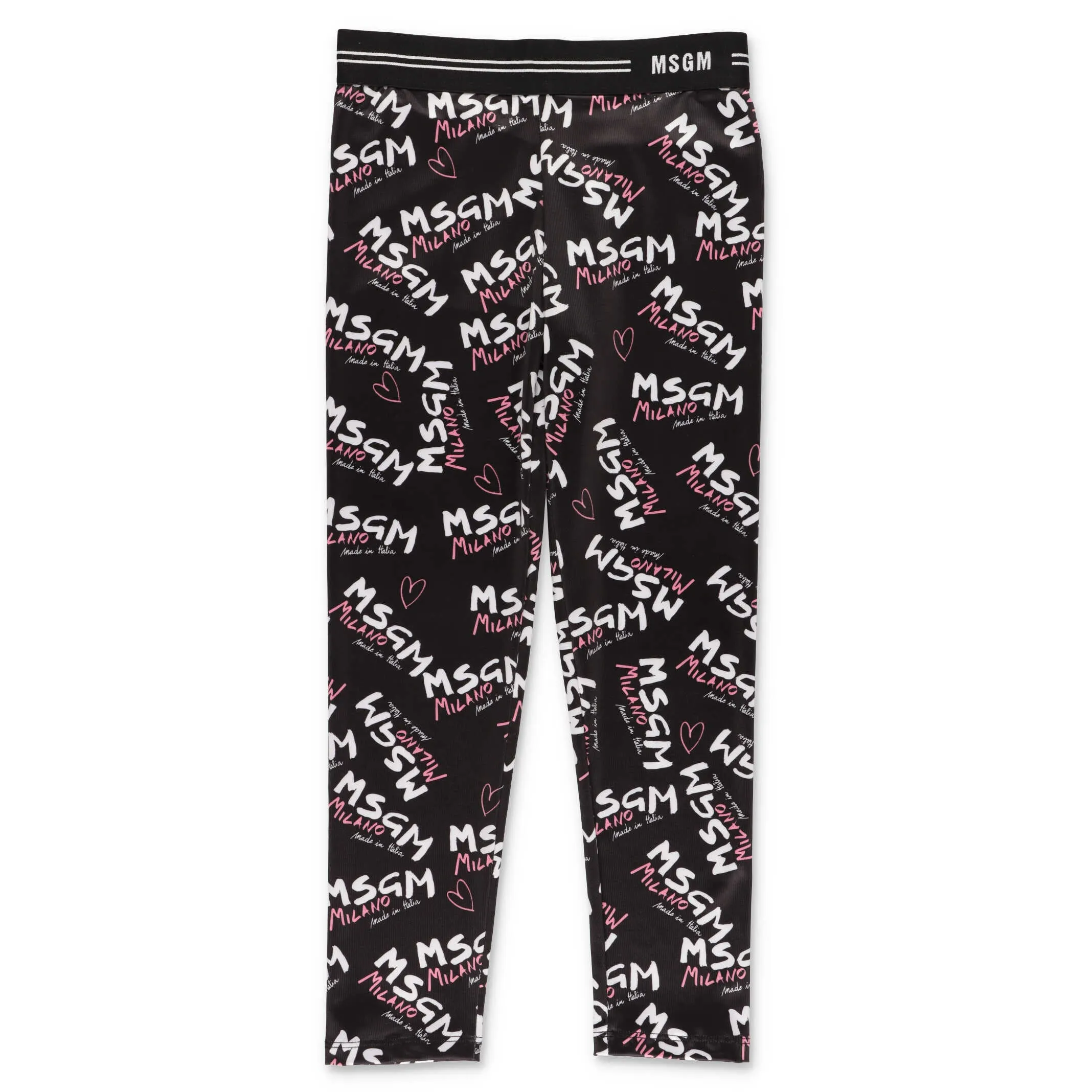 MSGM Kids Milano Logo Print Leggings