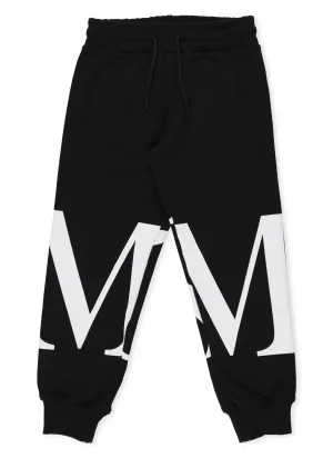 MSGM Kids Monogram Print Drawstring Pants