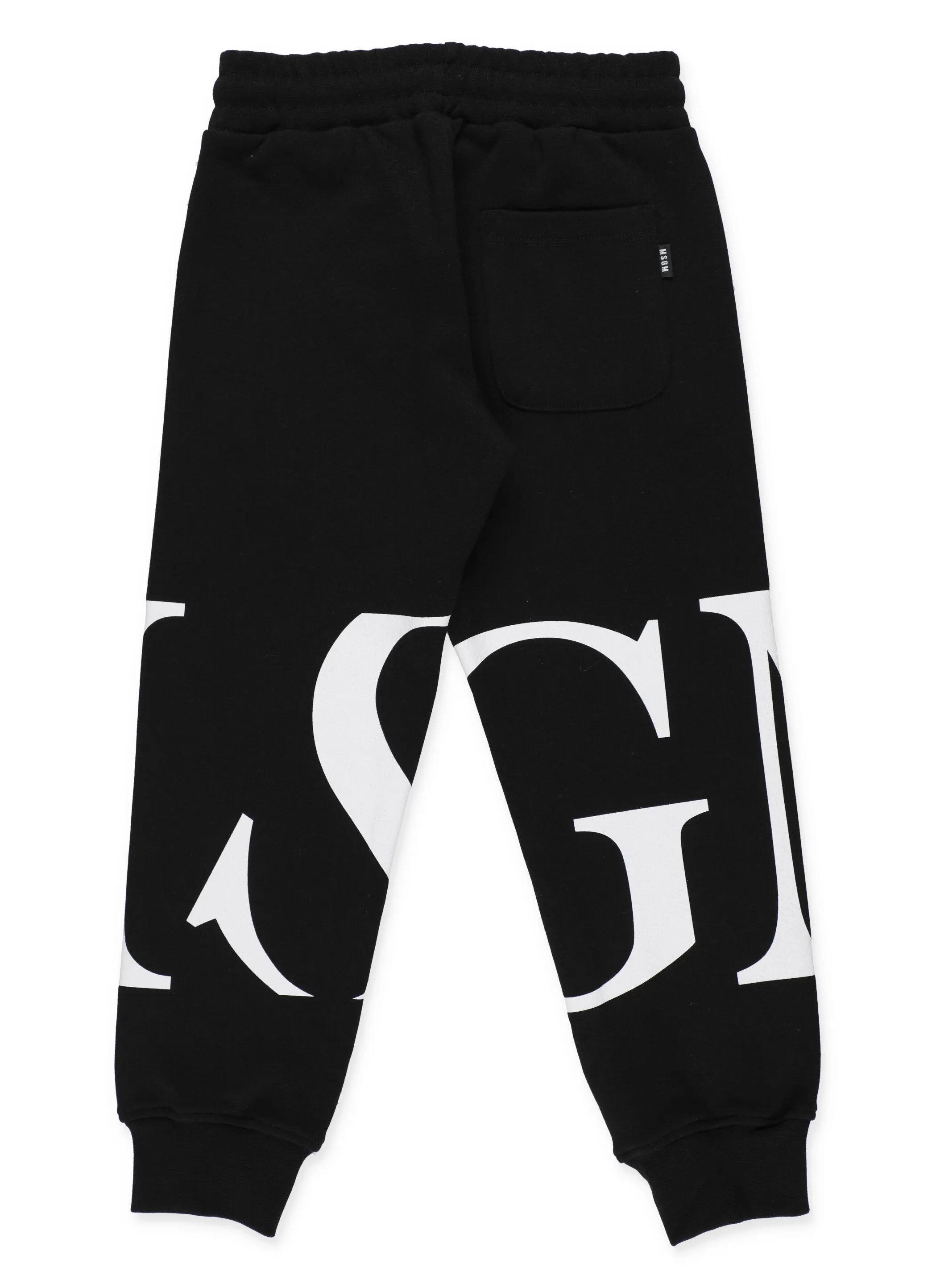MSGM Kids Monogram Print Drawstring Pants