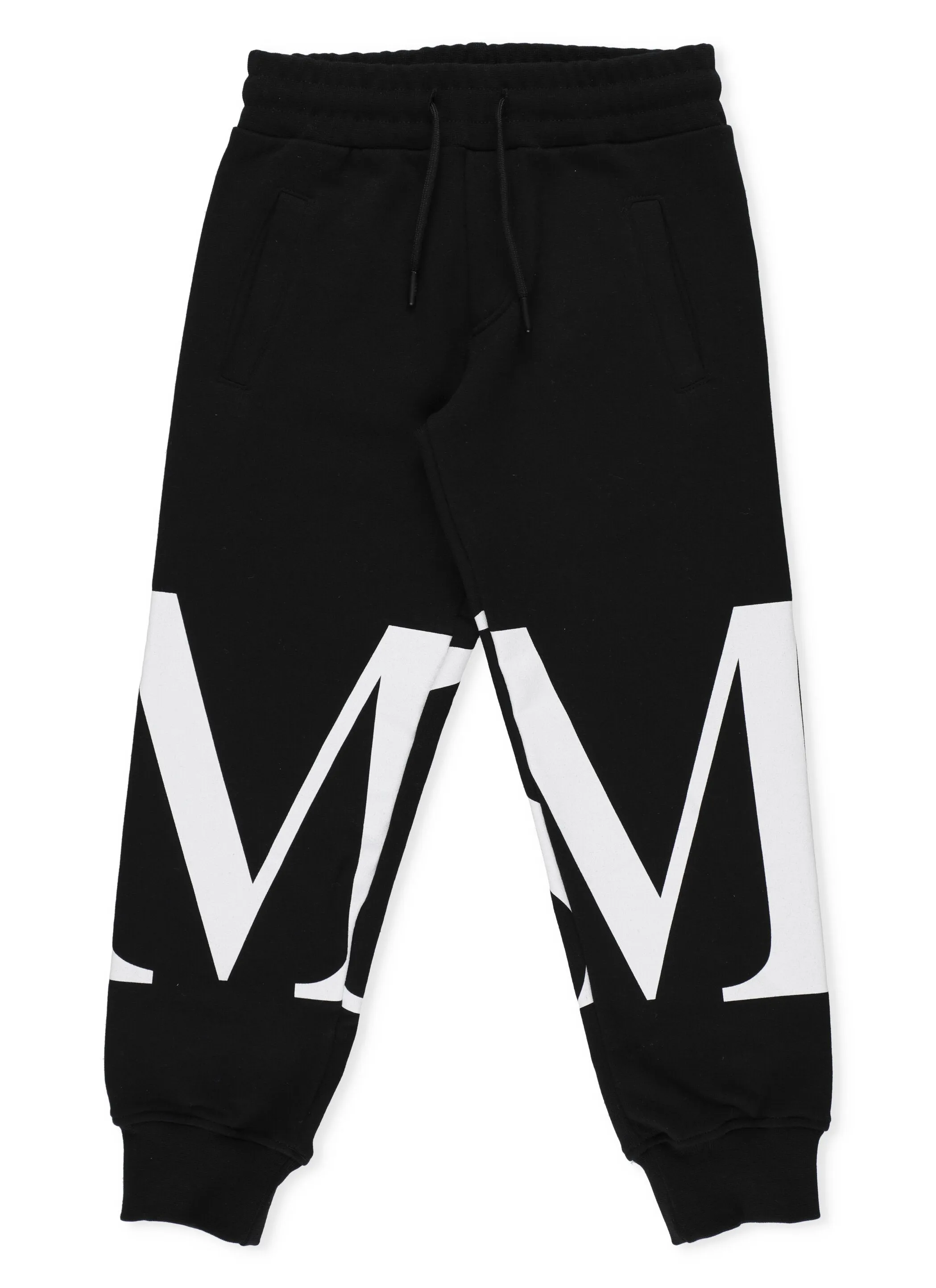 MSGM Kids Monogram Print Drawstring Pants