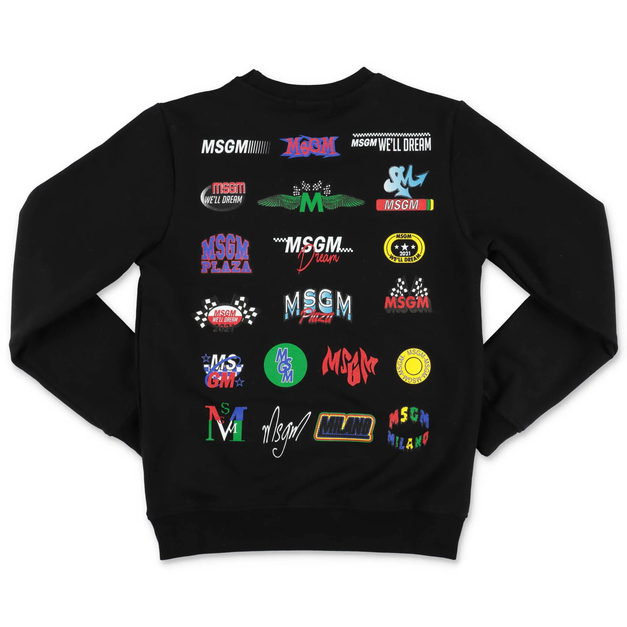 MSGM Kids Multi Logo Printed Sweatshirt