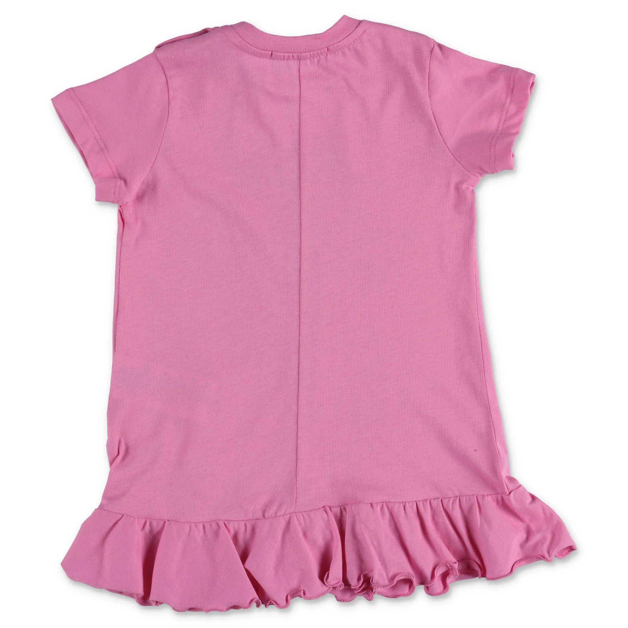 MSGM Kids Ruffled Logo Print Dress