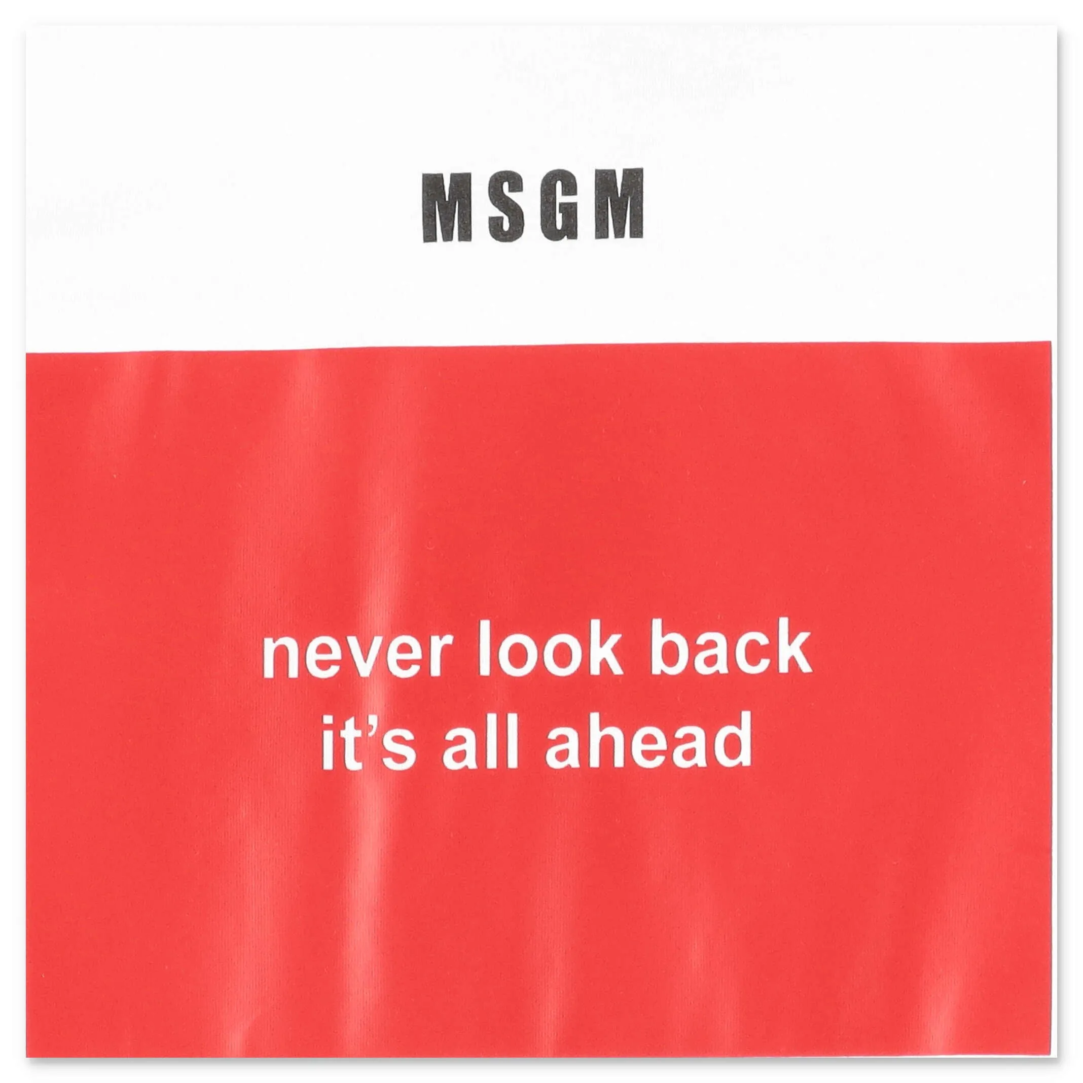 MSGM Kids Slogan Print Crewneck T-Shirt