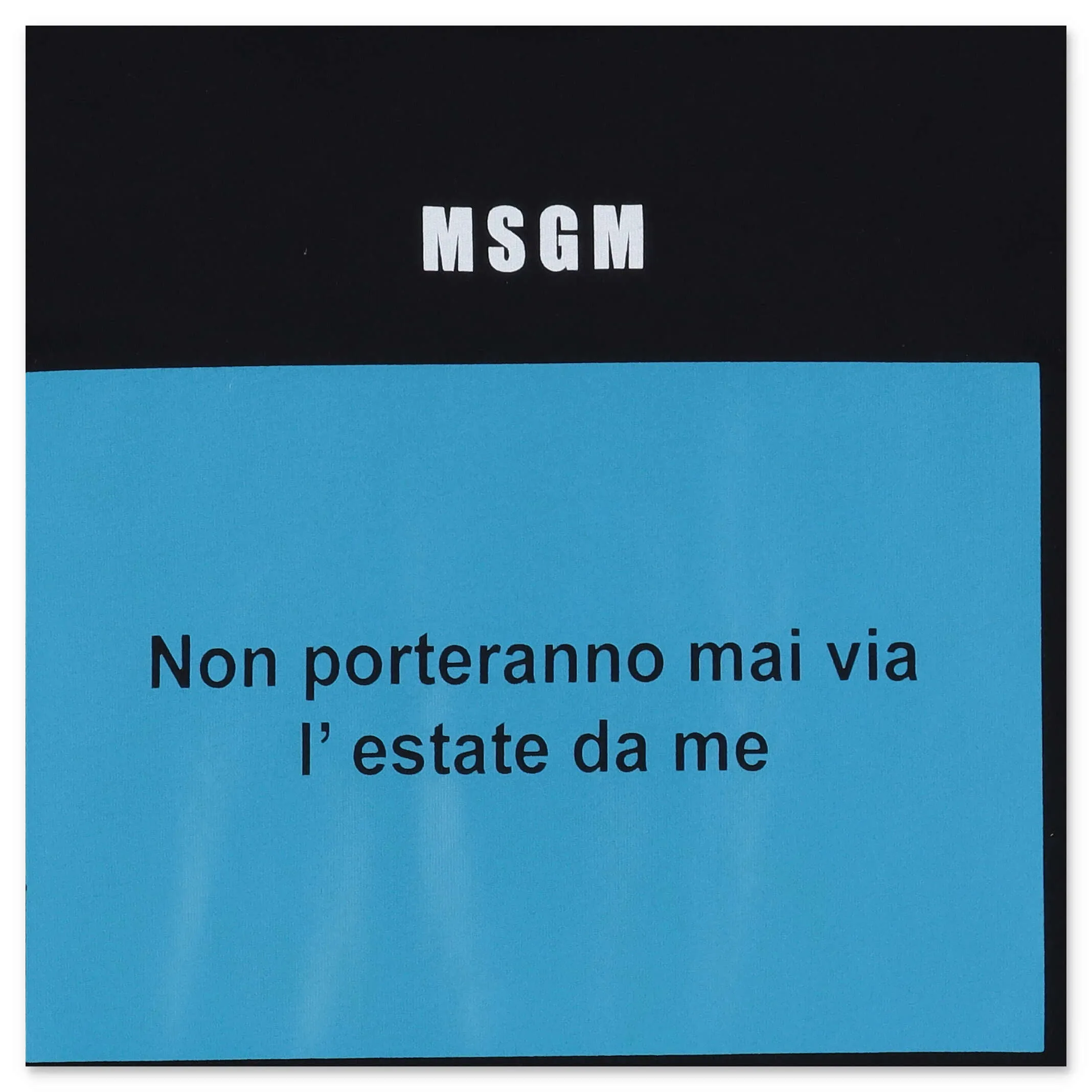 MSGM Kids Slogan Print Crewneck T-Shirt
