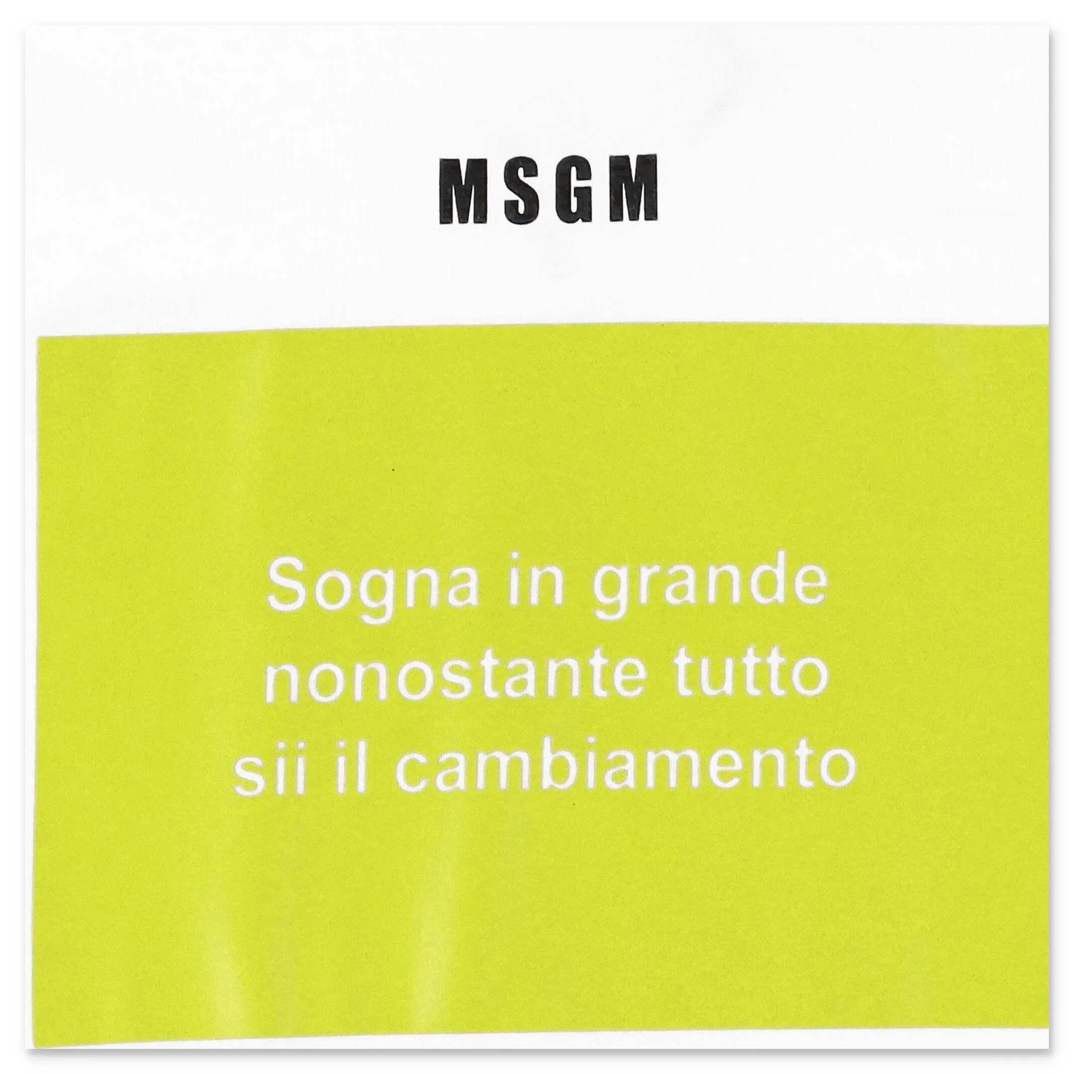 MSGM Kids Slogan Print Crewneck T-Shirt