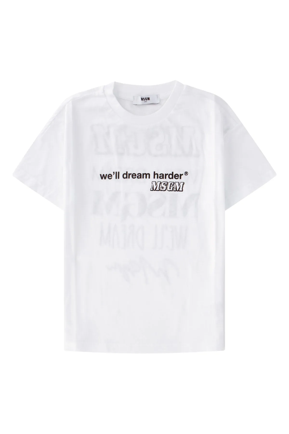 MSGM Kids Slogan Print T-Shirt