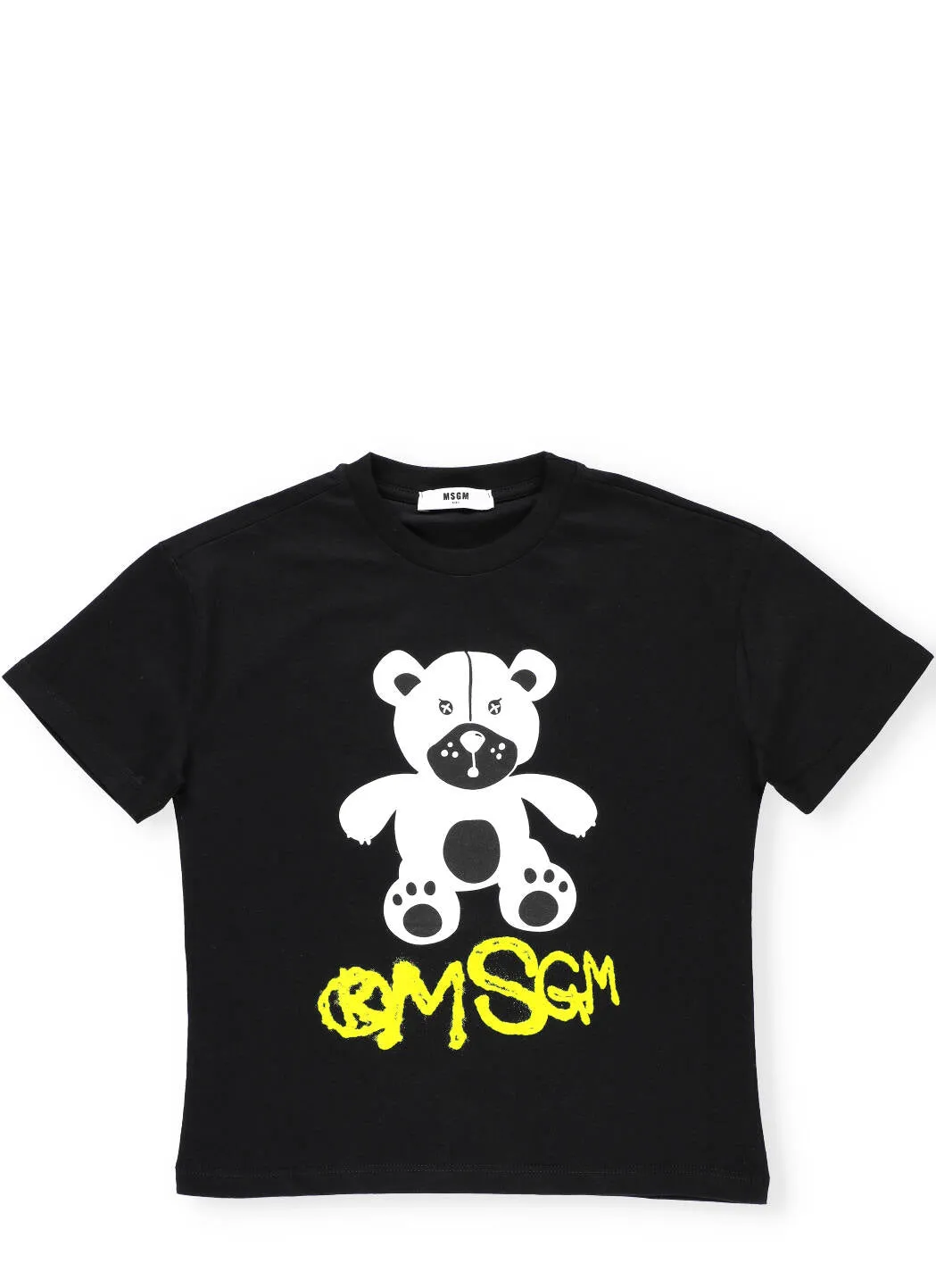 MSGM Kids Teddy Print Crewneck T-Shirt