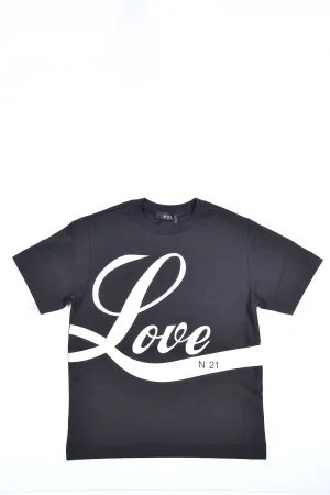 N21 Kids Love Print Crewneck T-Shirt