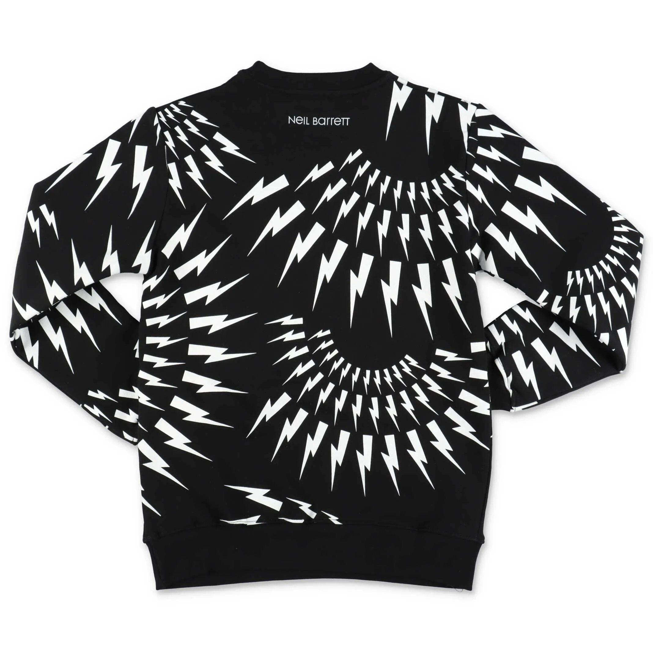 Neil Barrett Kids Allover Thunderbolt Printed Sweatshirt