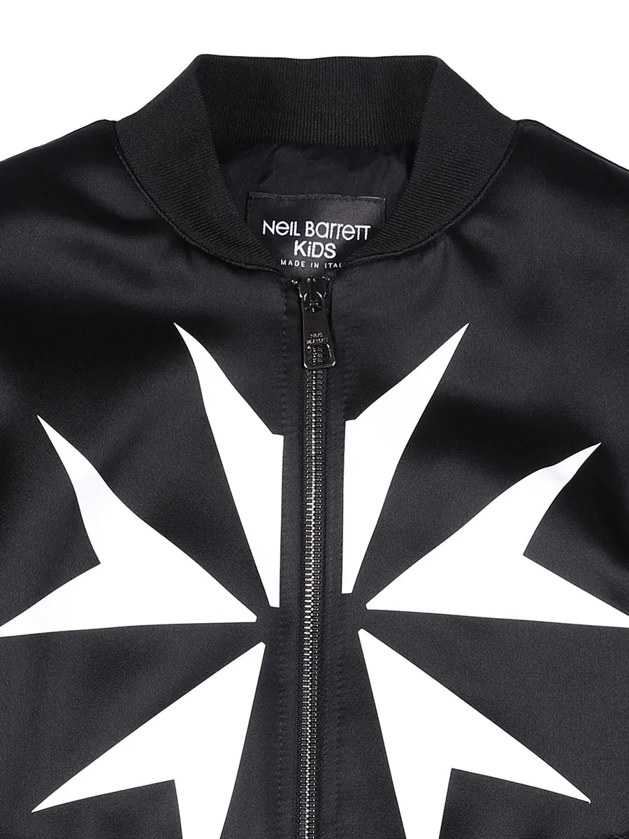 Neil Barrett Kids Graphic Print Bomber Jacket