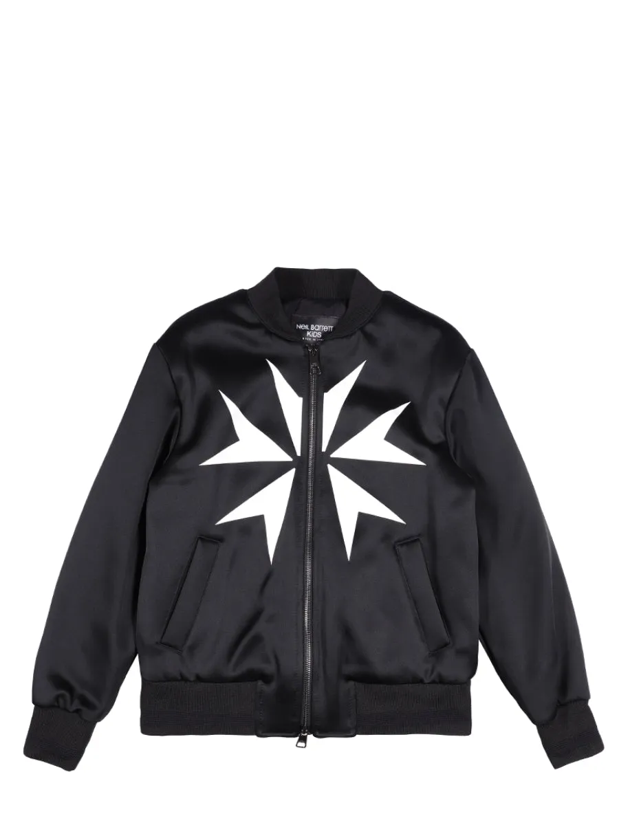 Neil Barrett Kids Graphic Print Bomber Jacket