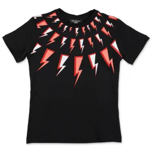 Neil Barrett Kids Thunderbolt Printed T-Shirt
