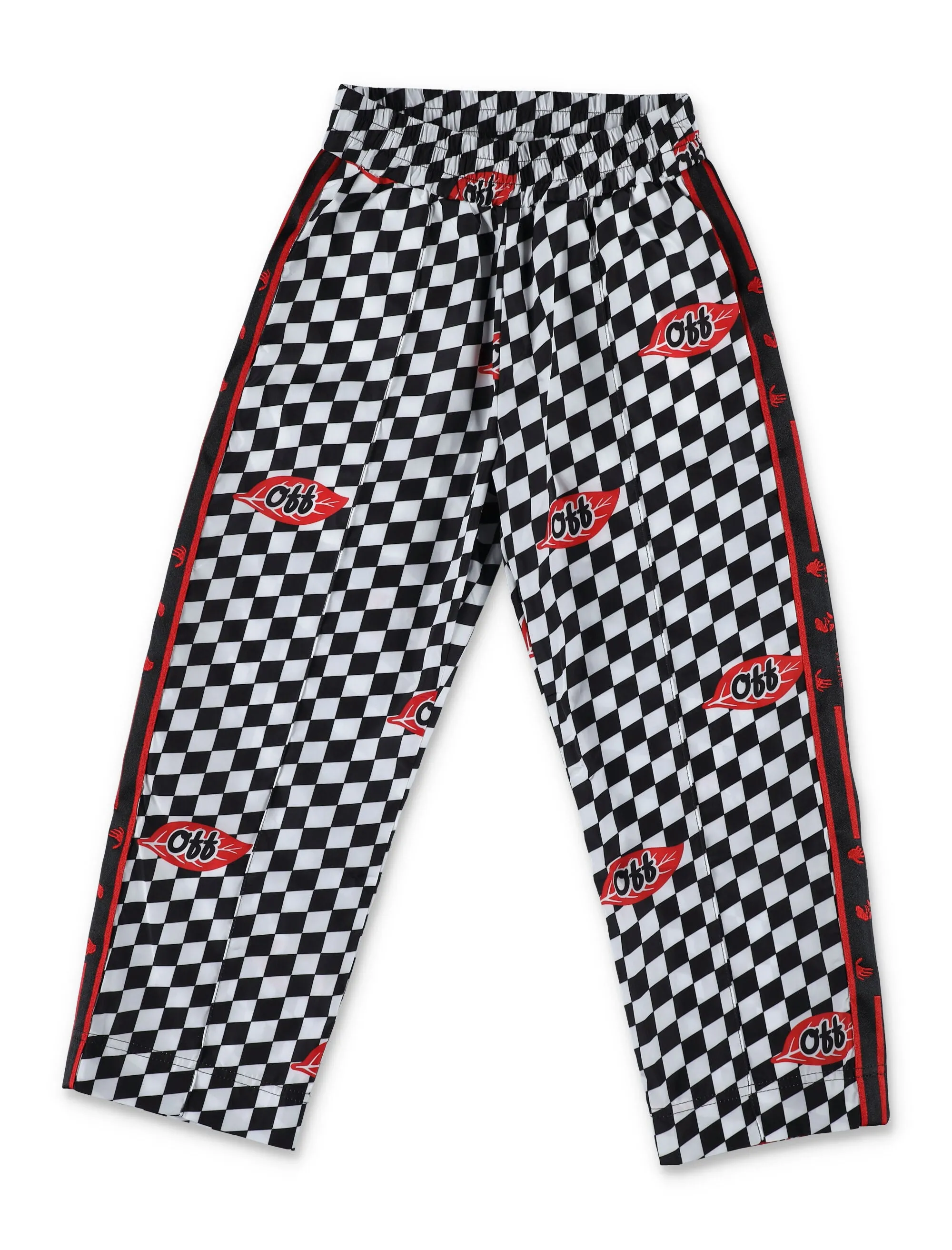 Off-White Kids Check Printed Track Pants