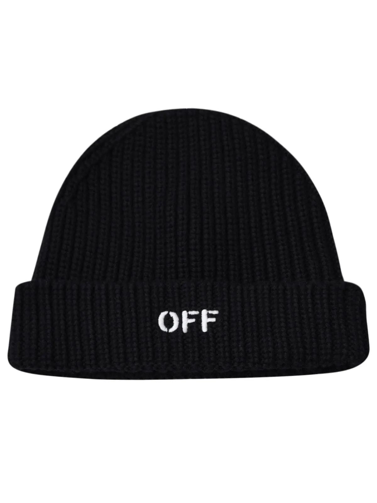 Off-White Kids Logo Embroidered Rib-Knit Beanie