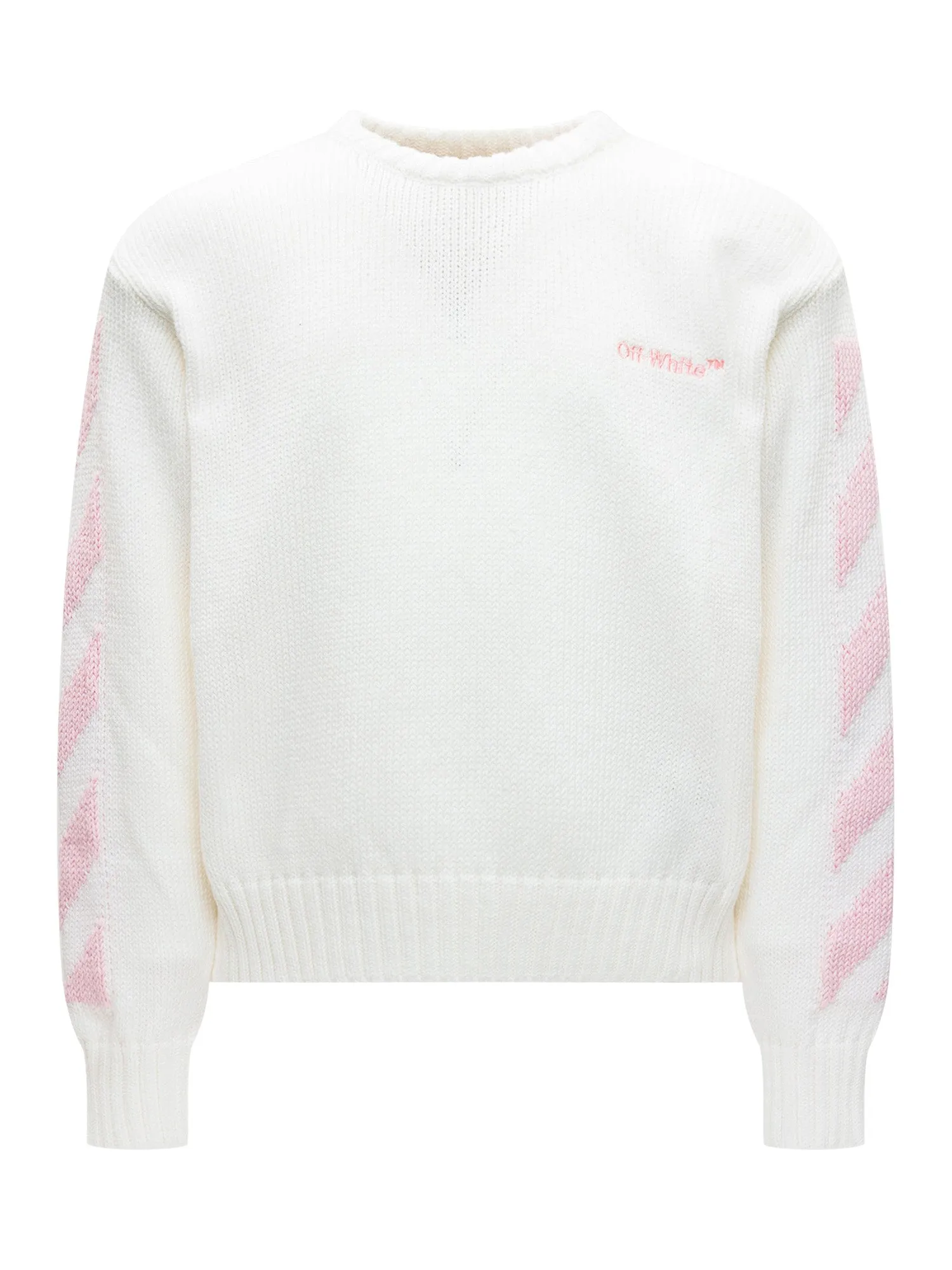 Off-White Kids Logo Intarsia-Knit Jumper