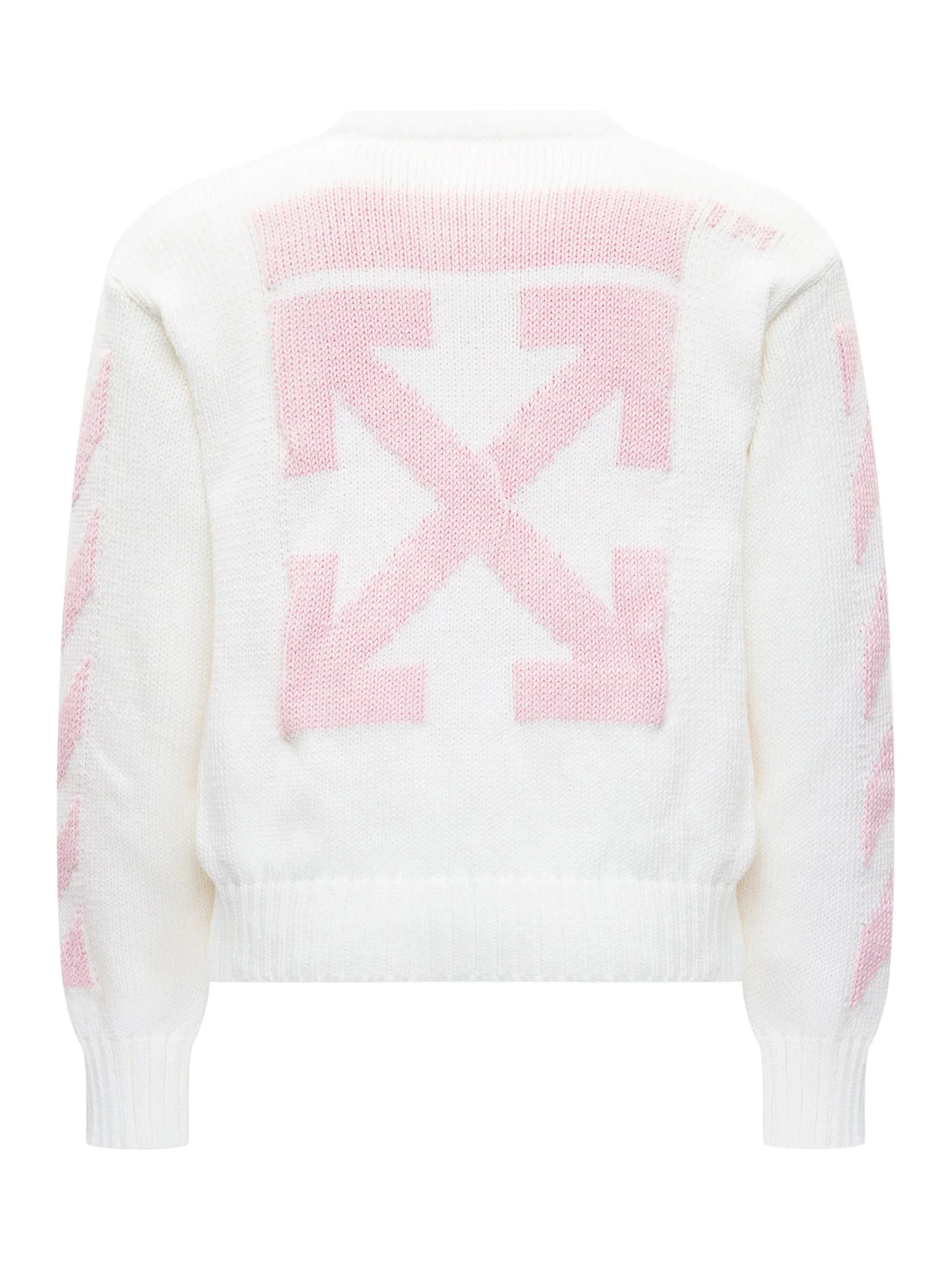 Off-White Kids Logo Intarsia-Knit Jumper