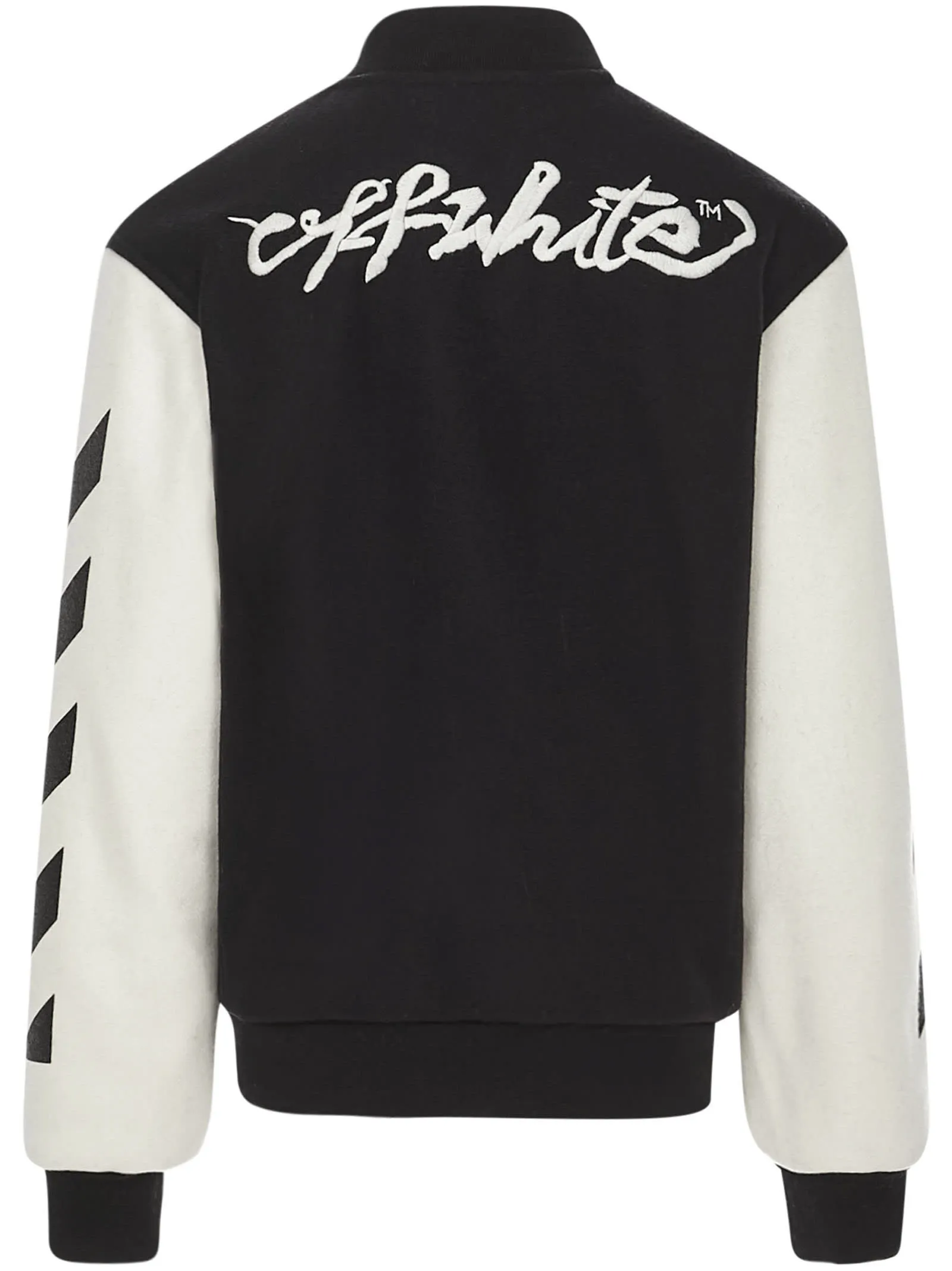 Off-White Kids Logo Patched Bomber Jacket