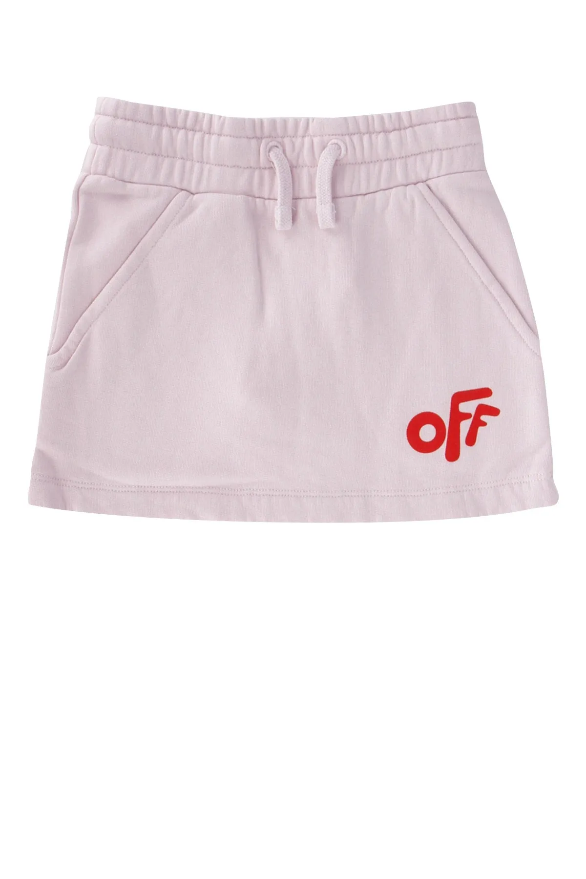 Off-White Kids Logo Printed Drawstring Skirt
