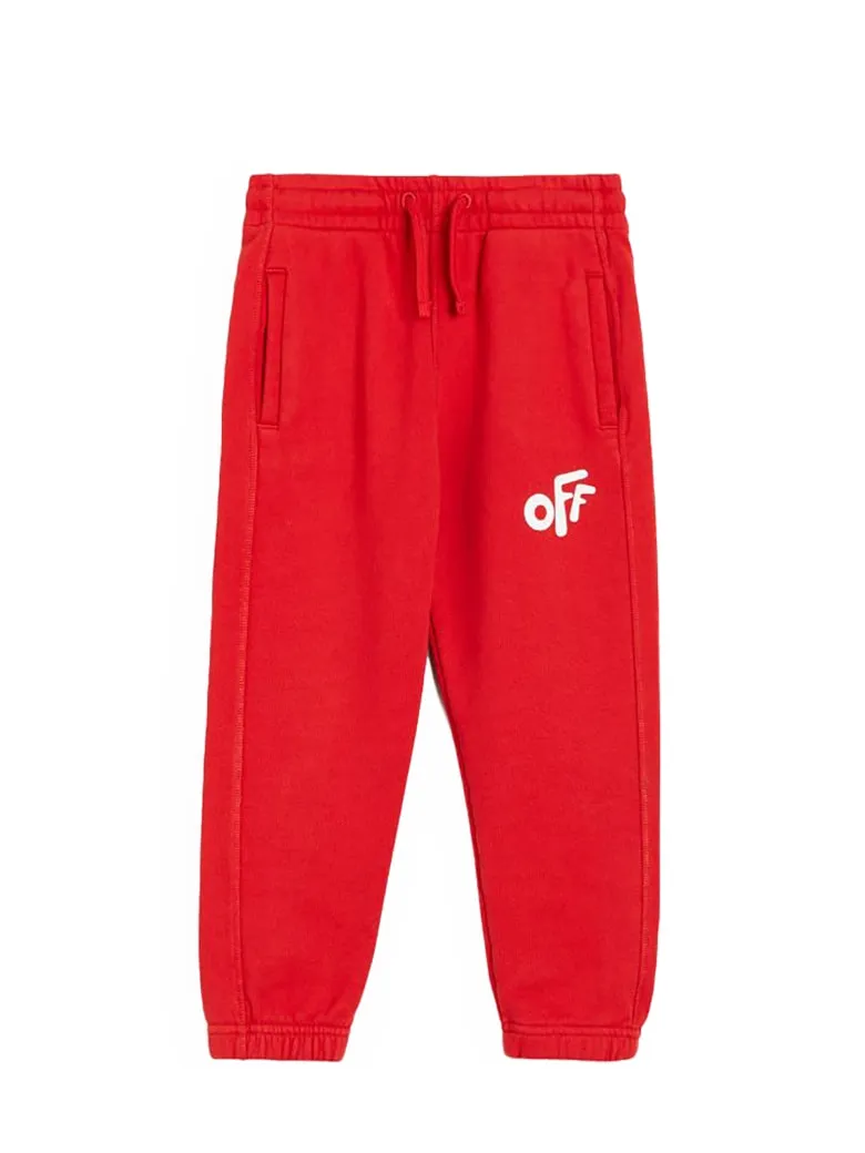 Off-White Kids Logo Printed Track Pants