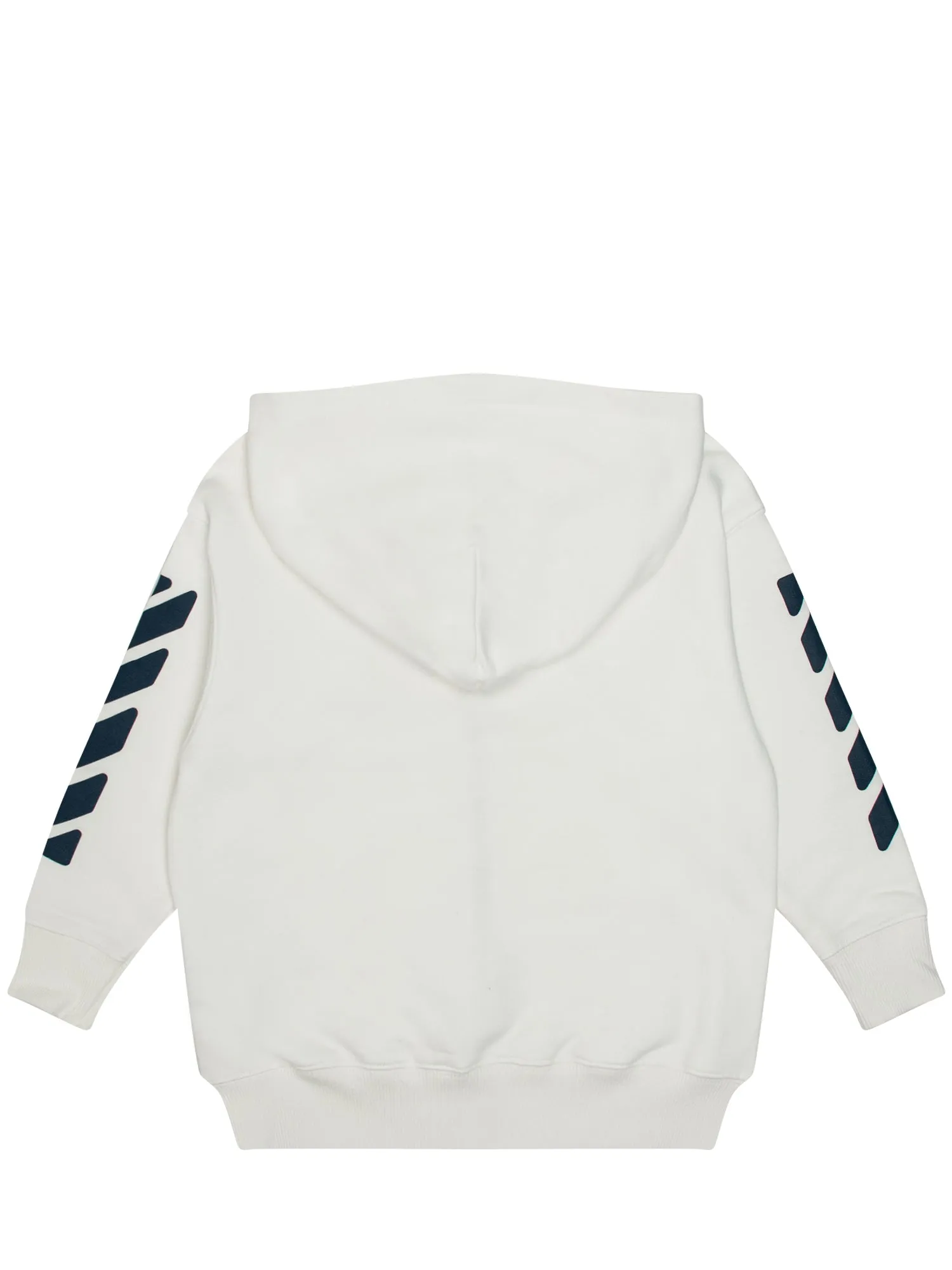Off-White Kids Logo Printed Zipped Hoodie