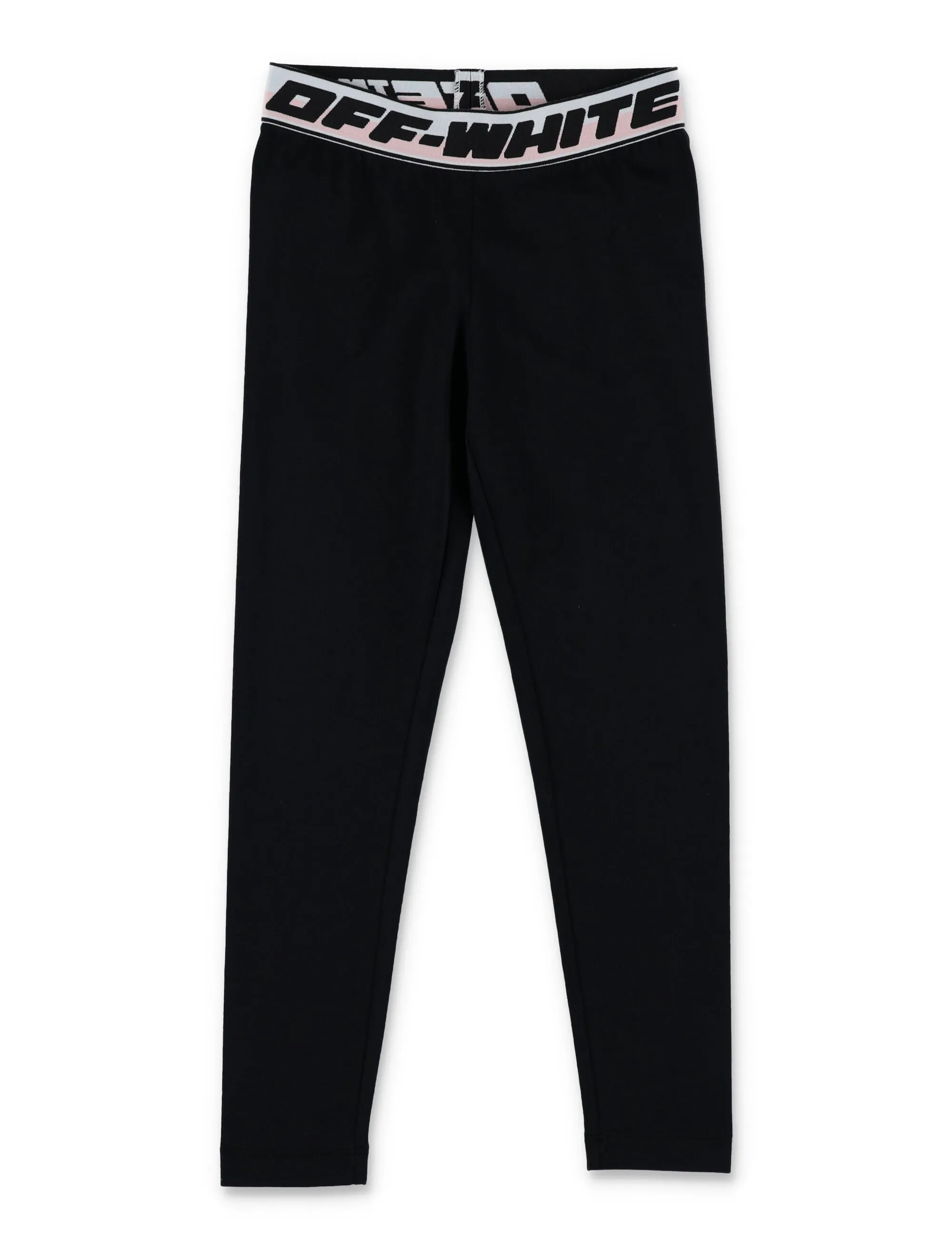 Off-White Kids Logo Waistband High Waist Leggings