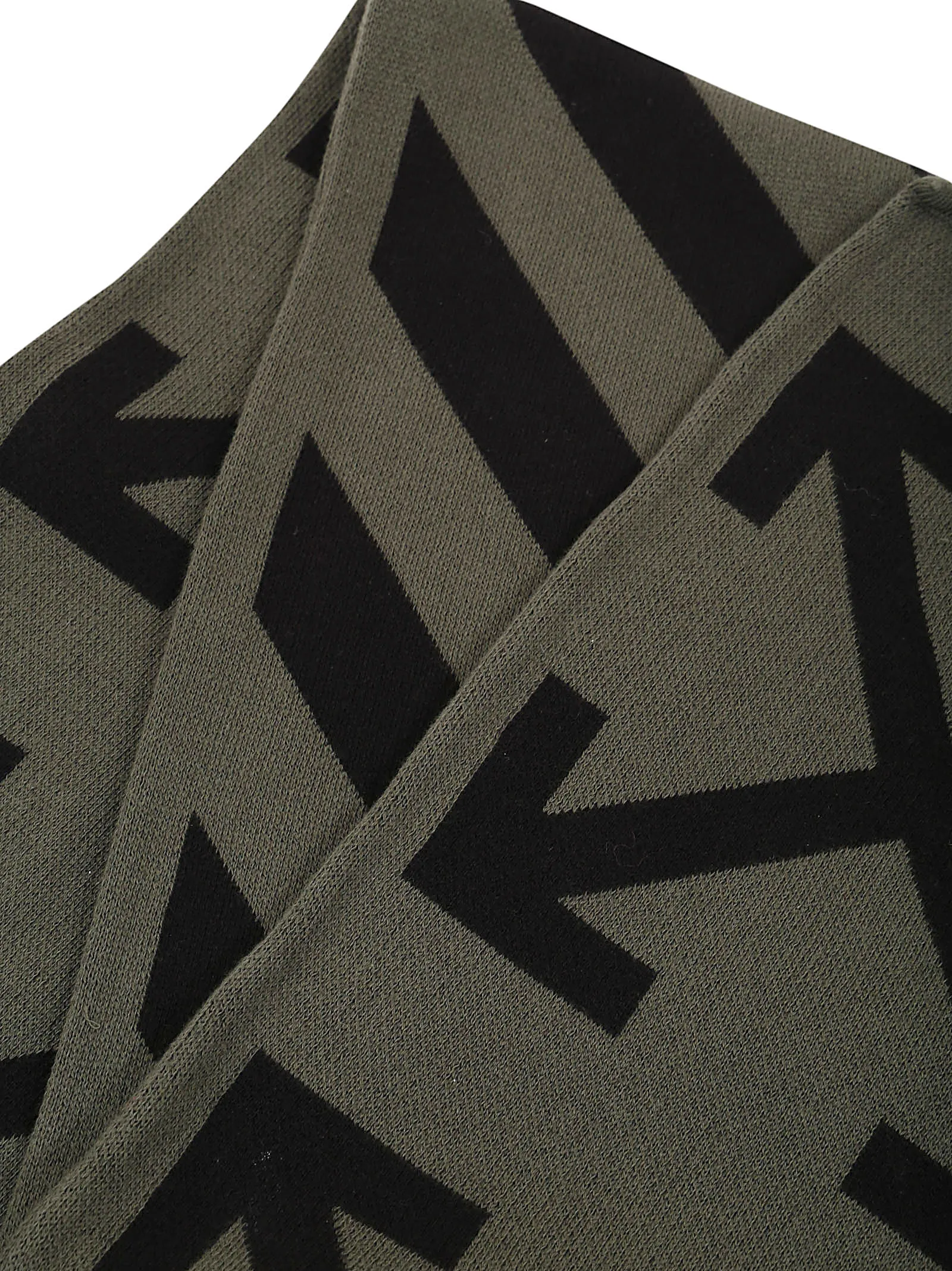 Off-White Kids Striped Knitted Scarf