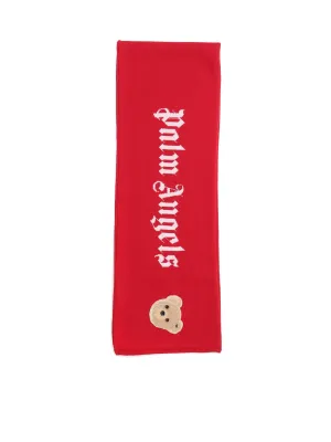 Palm Angels Kids Bear Motif Scarf