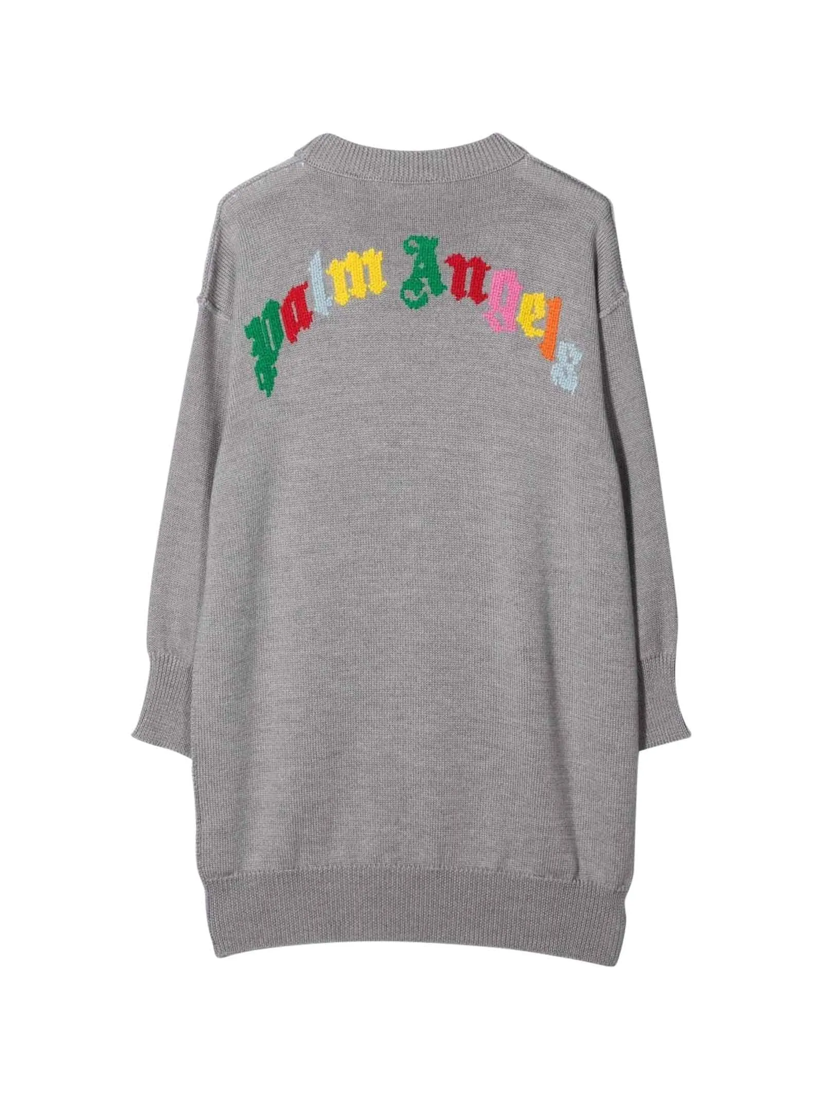 Palm Angels Kids Logo Intarsia Dress