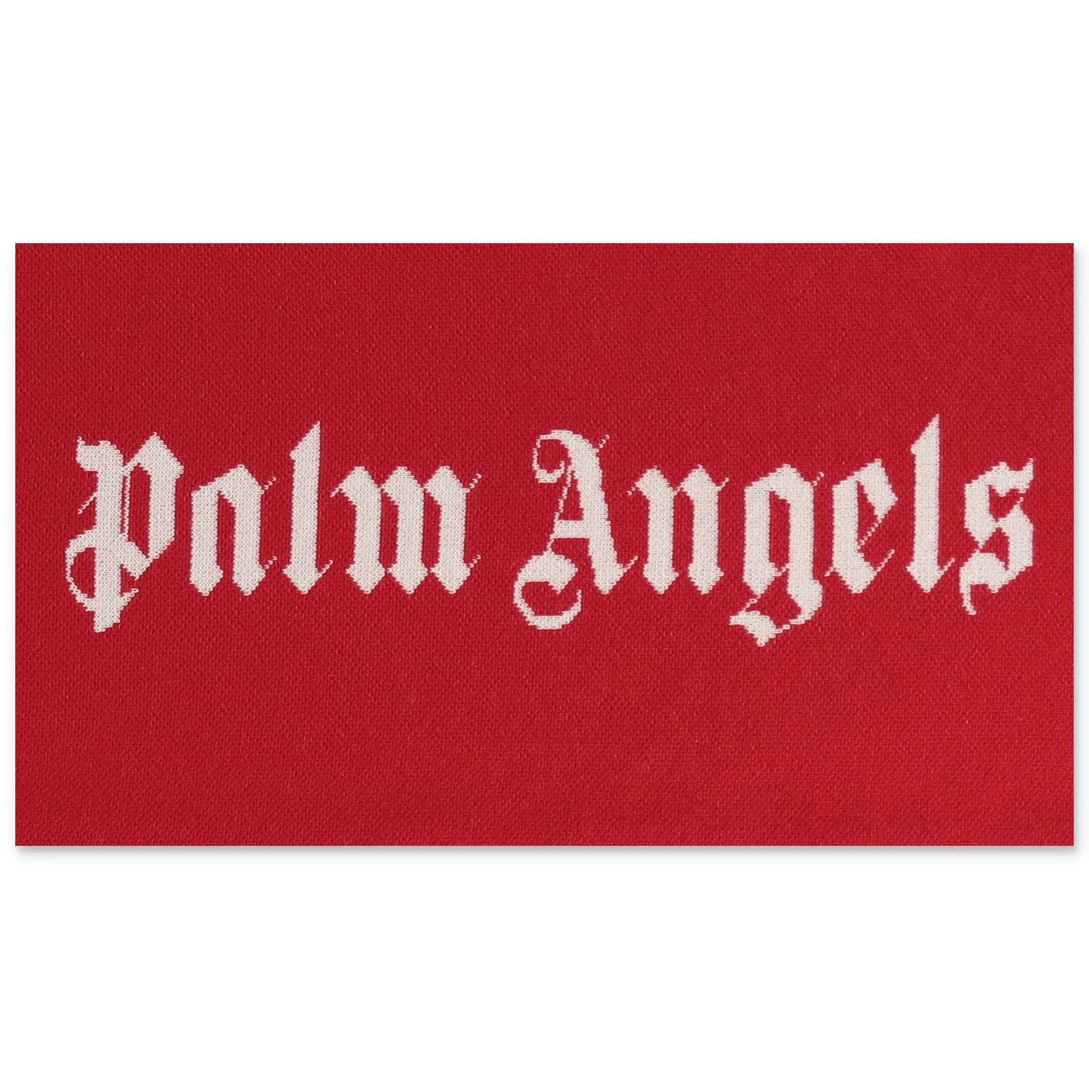 Palm Angels Kids Logo Intarsia Scarf