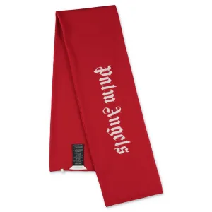 Palm Angels Kids Logo Intarsia Scarf