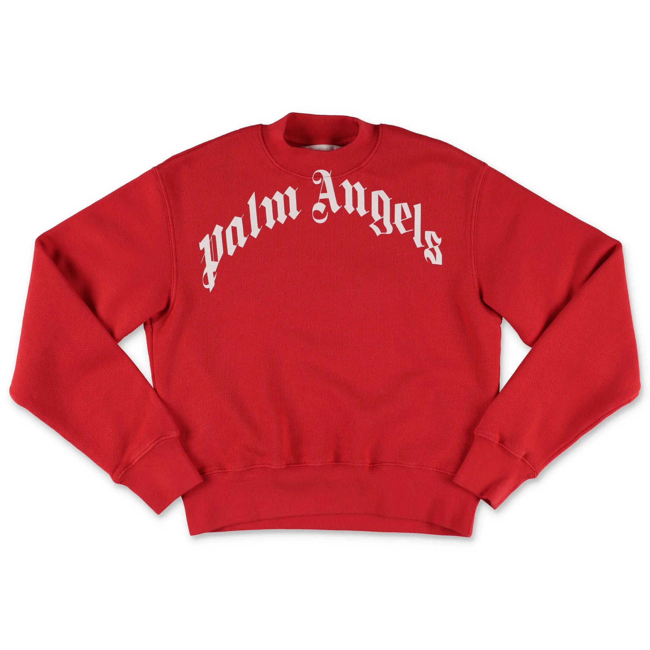 Palm Angels Kids Logo Print Crewneck Sweatshirt