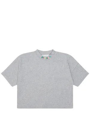 Palm Angels Kids Logo Print T-Shirt