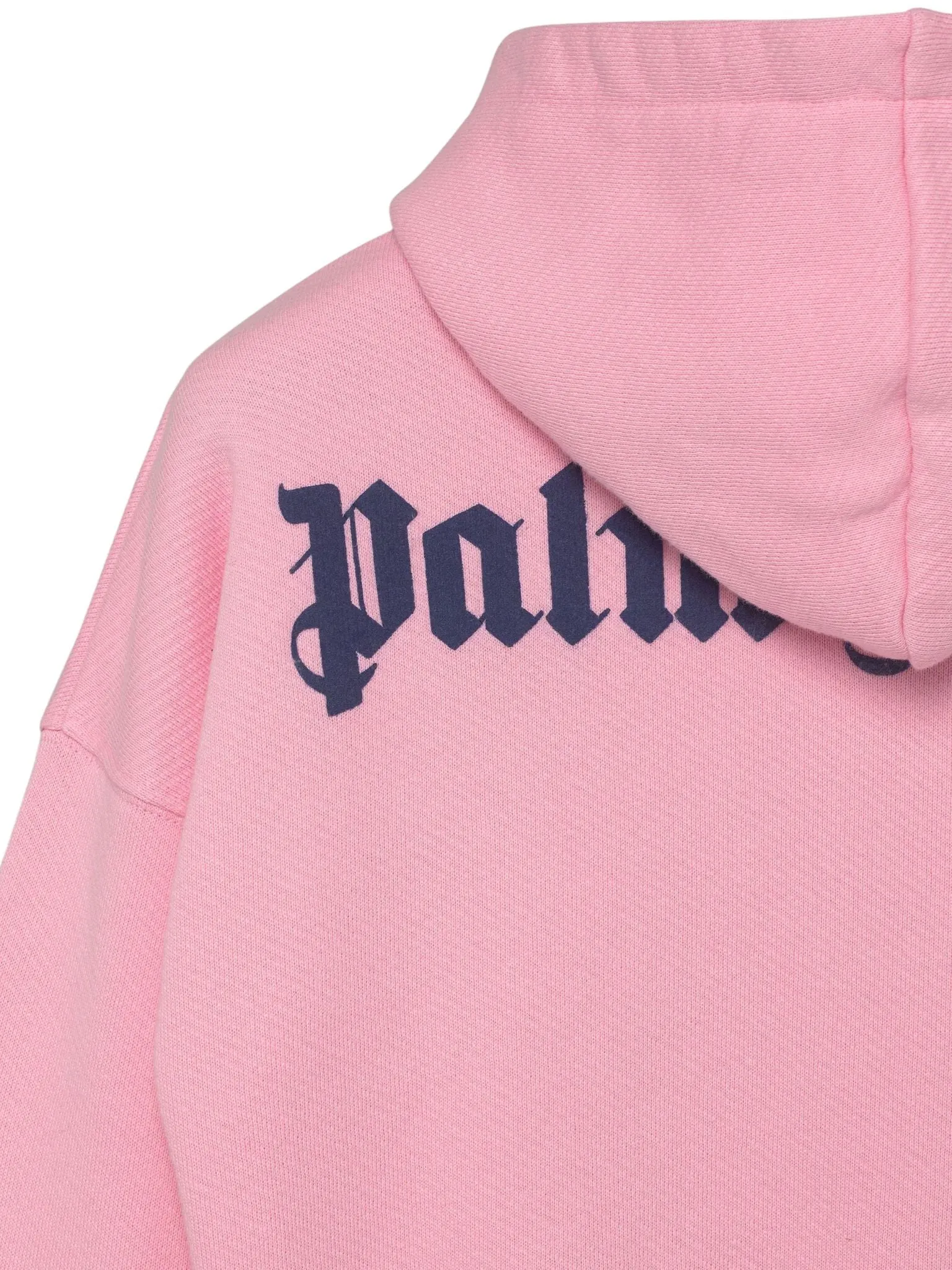 Palm Angels Kids Logo Print Zipped Hoodie