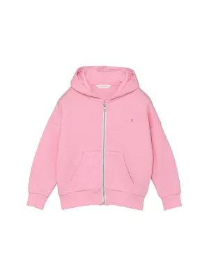 Palm Angels Kids Logo Print Zipped Hoodie