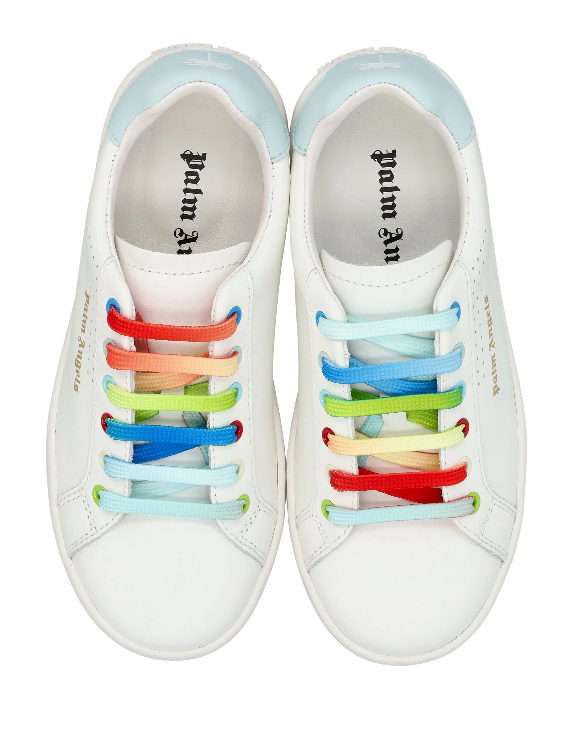 Palm Angels Kids Logo Printed Lace-Up Sneakers
