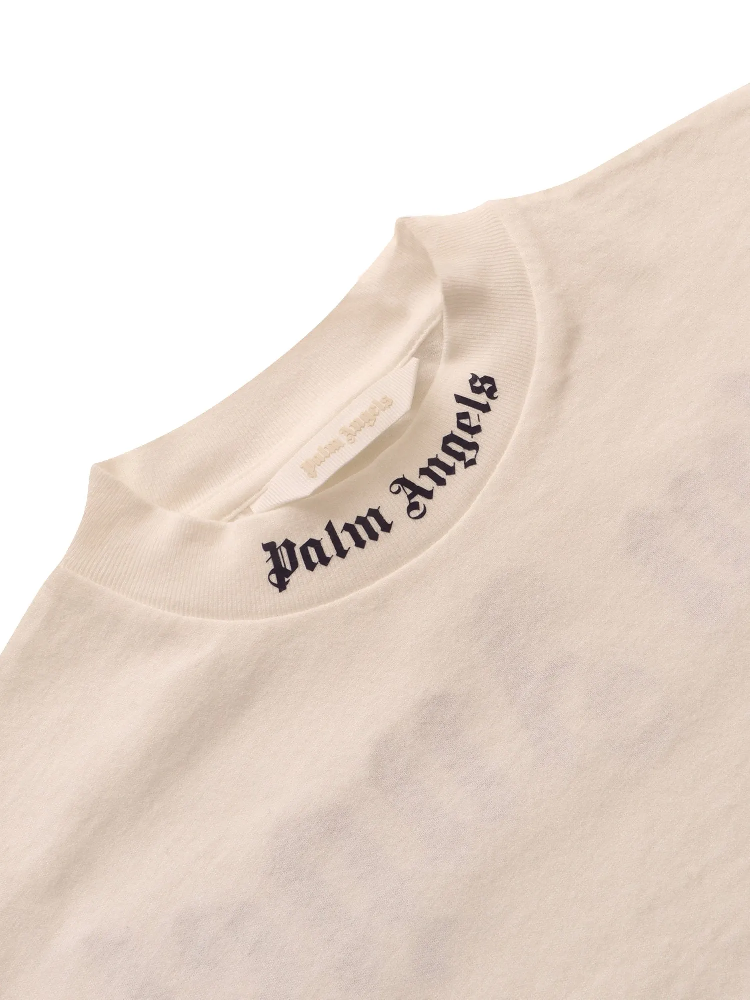 Palm Angels Kids Logo Printed Mockneck T-Shirt