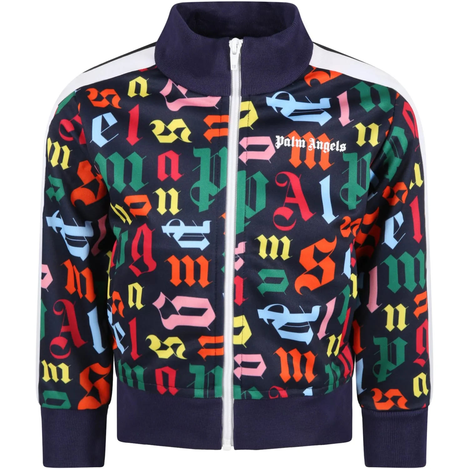 Palm Angels Kids Monogram Printed Track Jacket