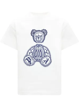 Palm Angels Kids Paisley Bear Crewneck T-Shirt