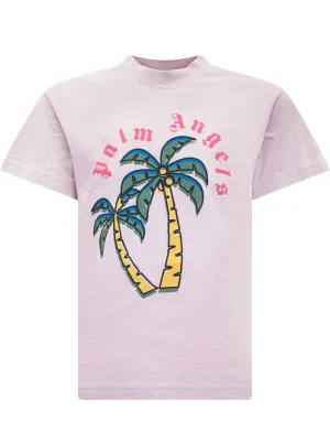 Palm Angels Kids Palm Tree Print T-Shirt