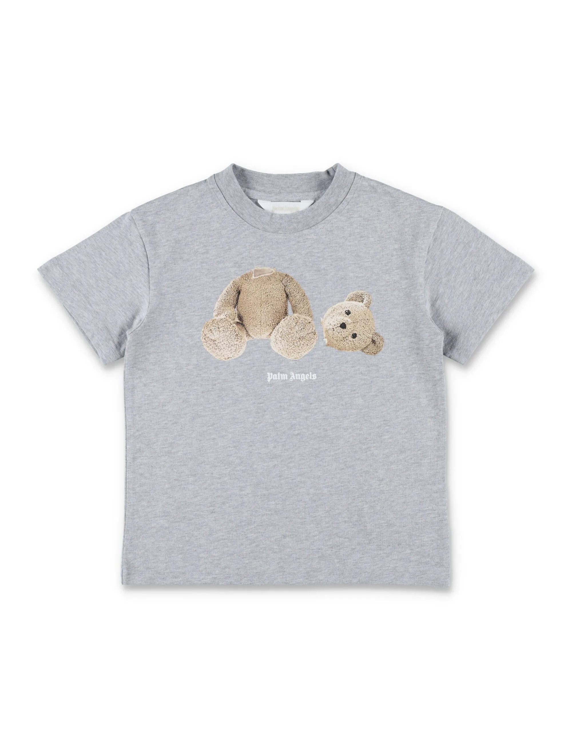 Palm Angels Kids Teddy Bear Print Crewneck T-Shirt