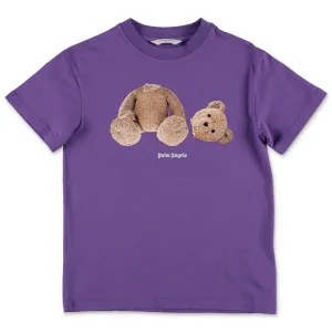 Palm Angels Kids Teddy Bear Print T-Shirt