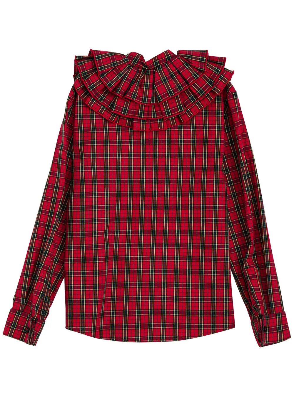 Philosophy Di Lorenzo Serafini Kids Check Print Ruffled Shirt