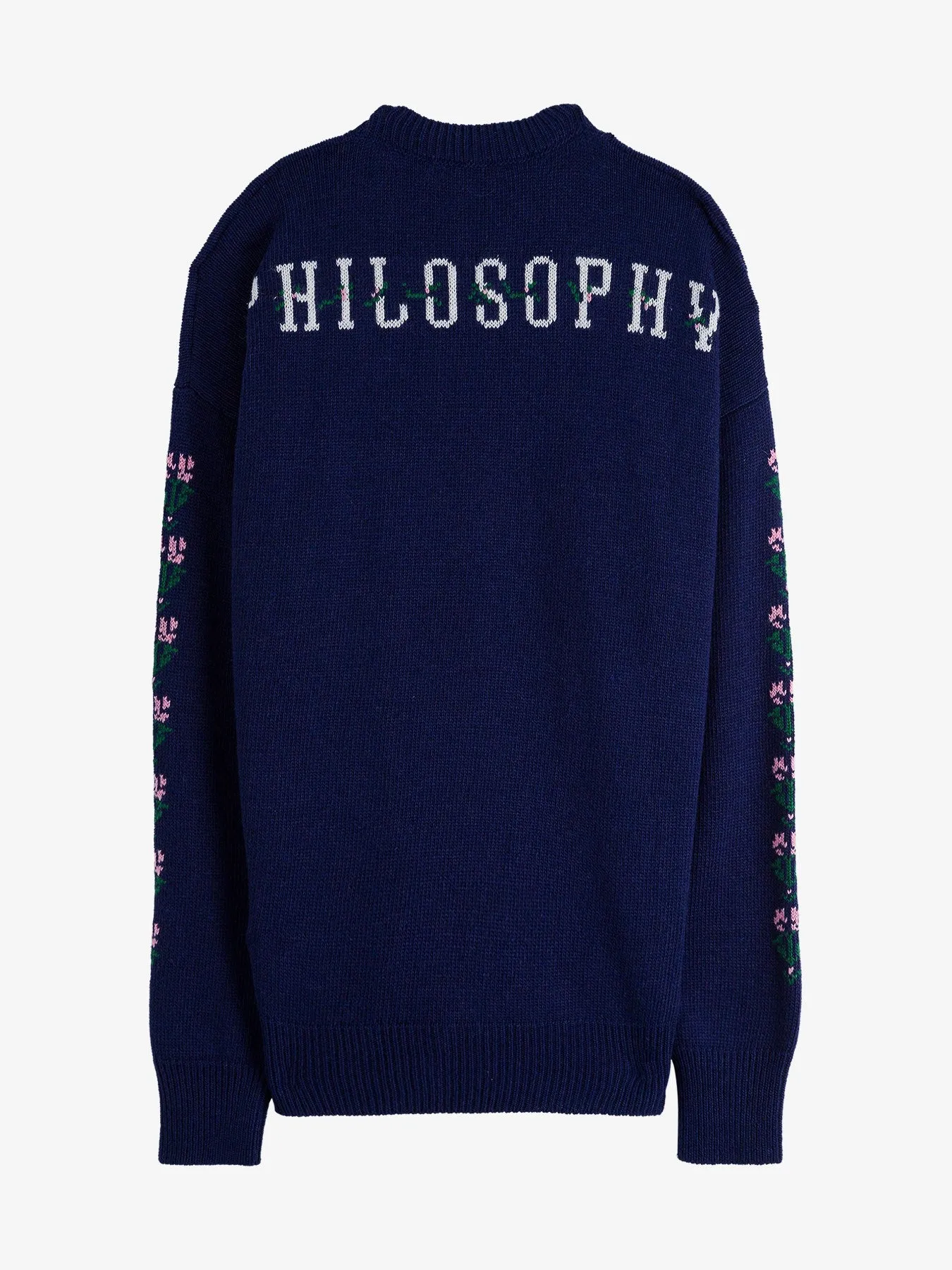 Philosophy Di Lorenzo Serafini Kids Floral Logo Intarsia Cardigan