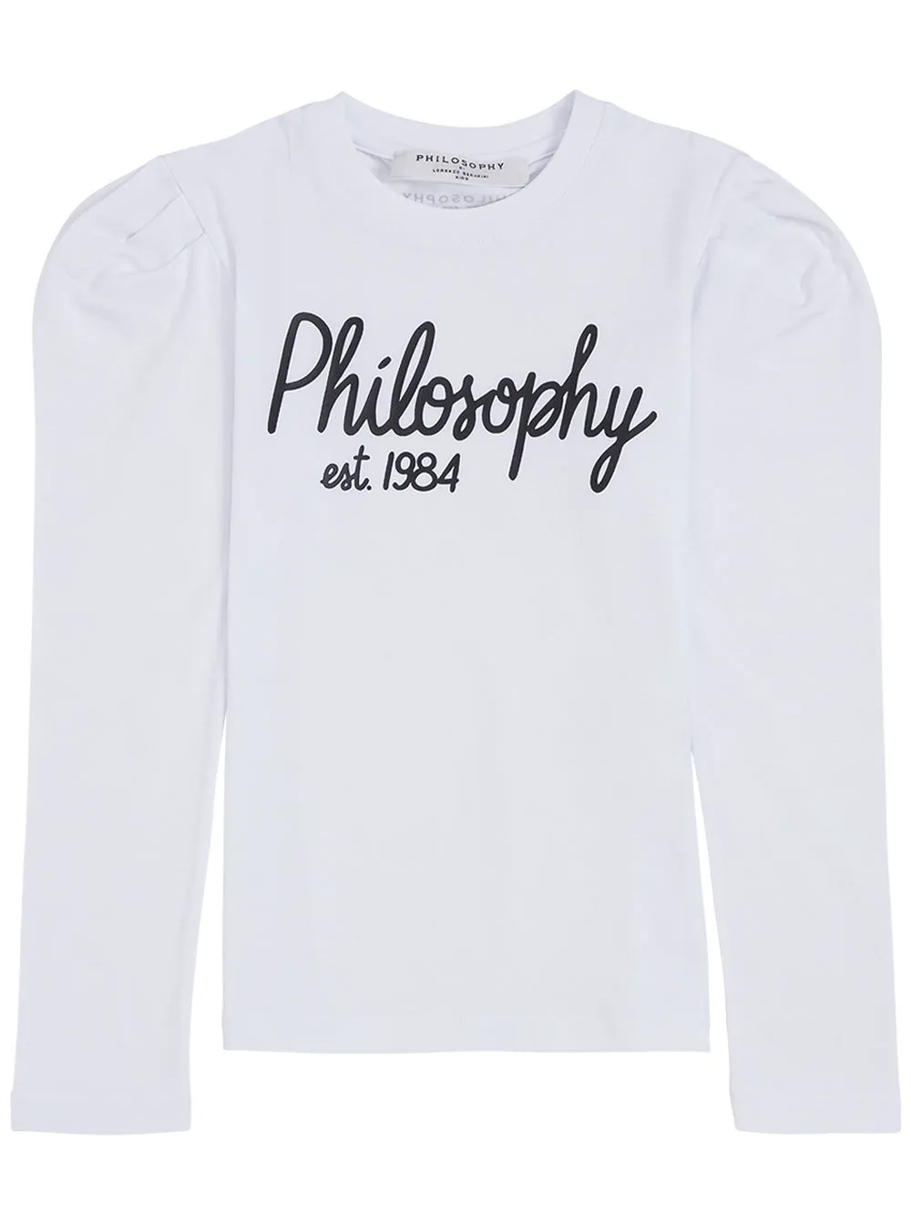 Philosophy Di Lorenzo Serafini Kids Logo Printed Puff Sleeve Sweatshirt