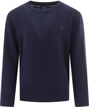 Ralph Lauren Kids Logo Embroidered Knit Jumper