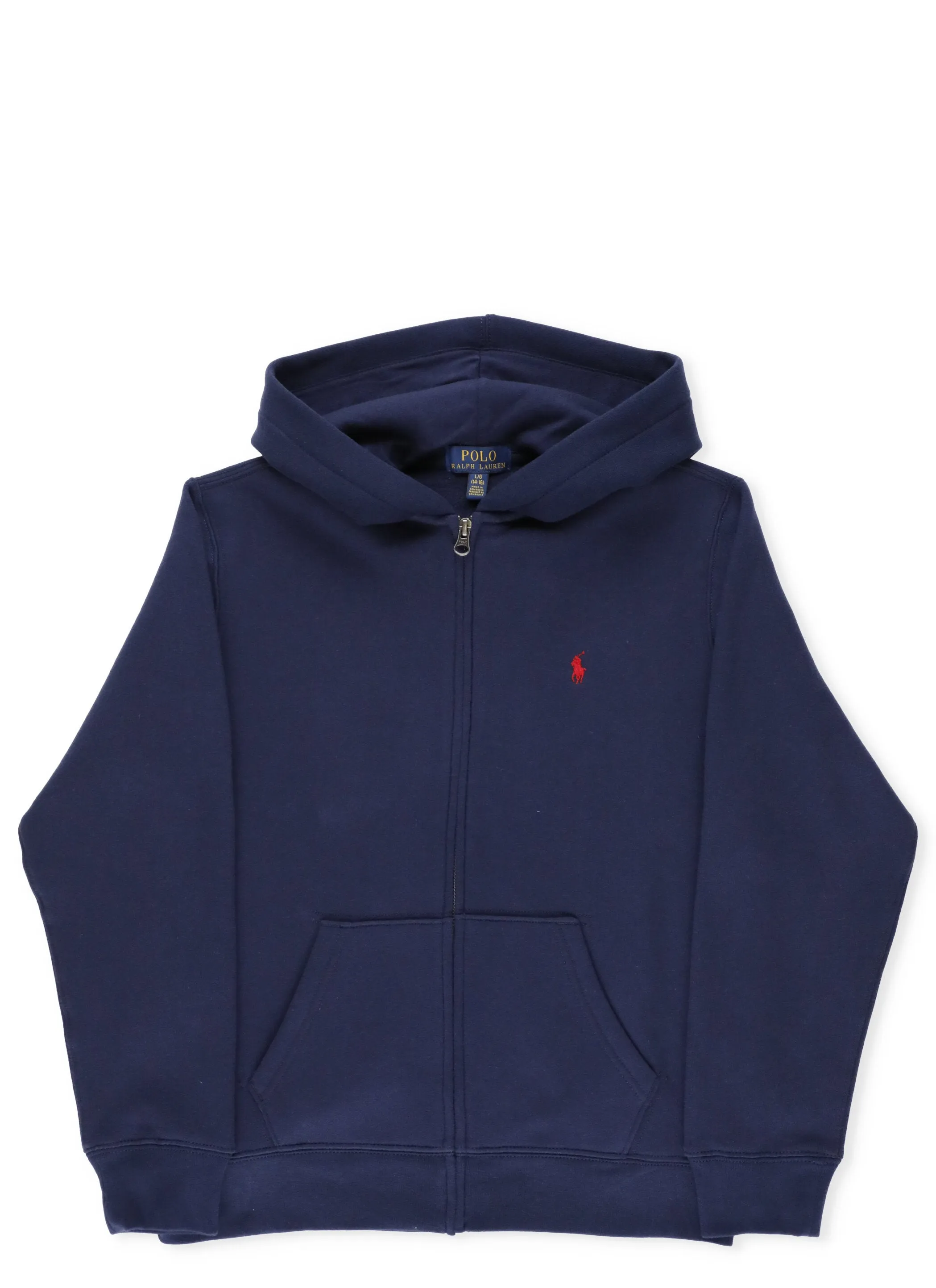 Ralph Lauren Kids Logo Embroidered Zipped Hoodie