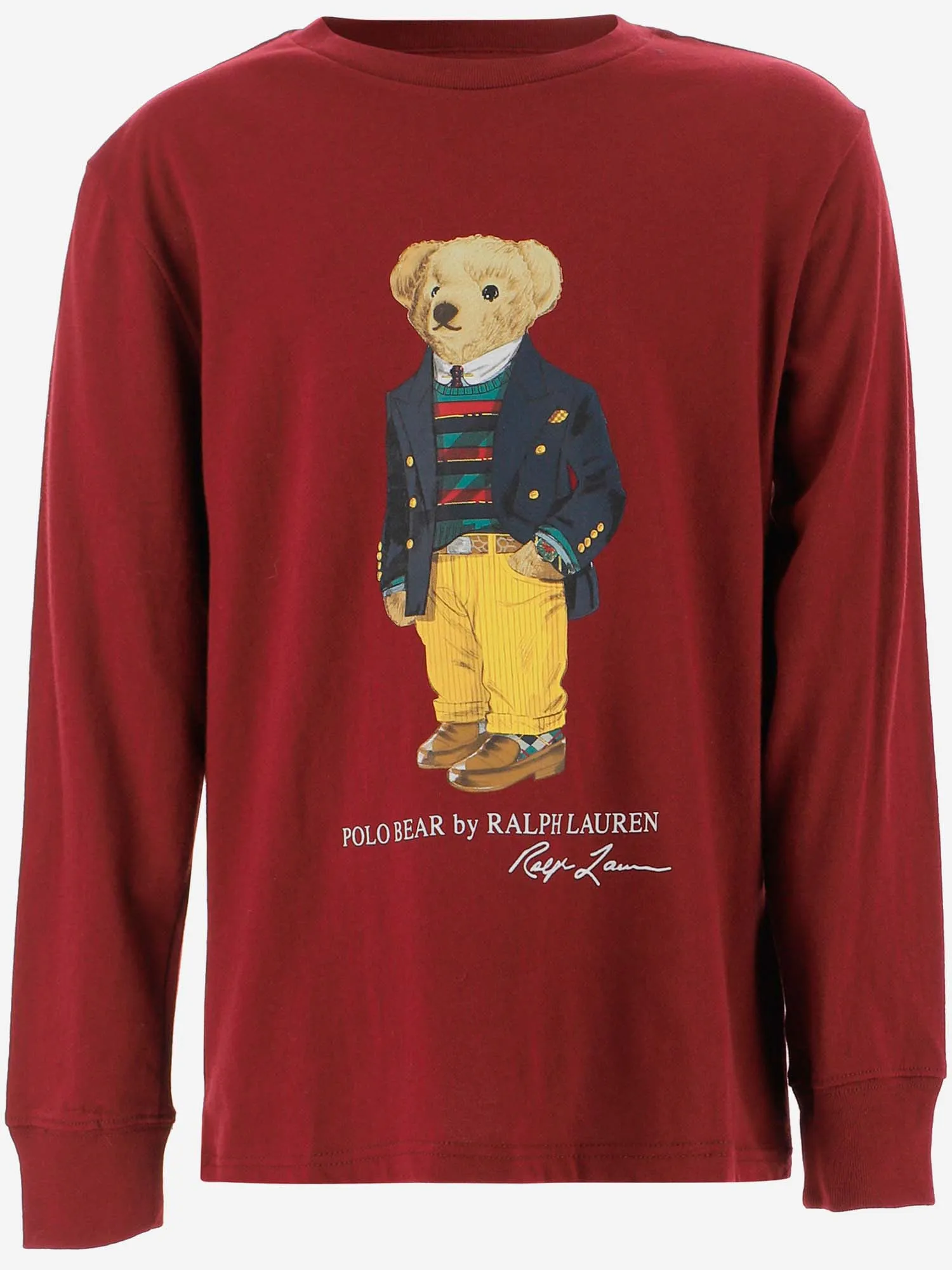 Ralph Lauren Kids Polo Bear Print Crewneck Sweatshirt