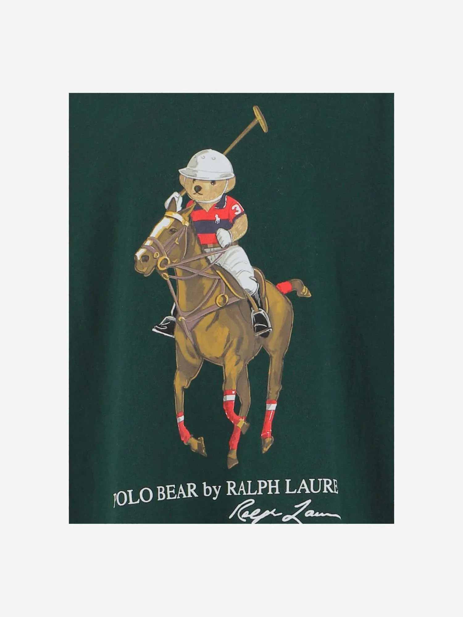 Ralph Lauren Kids Polo Bear Print Crewneck Sweatshirt